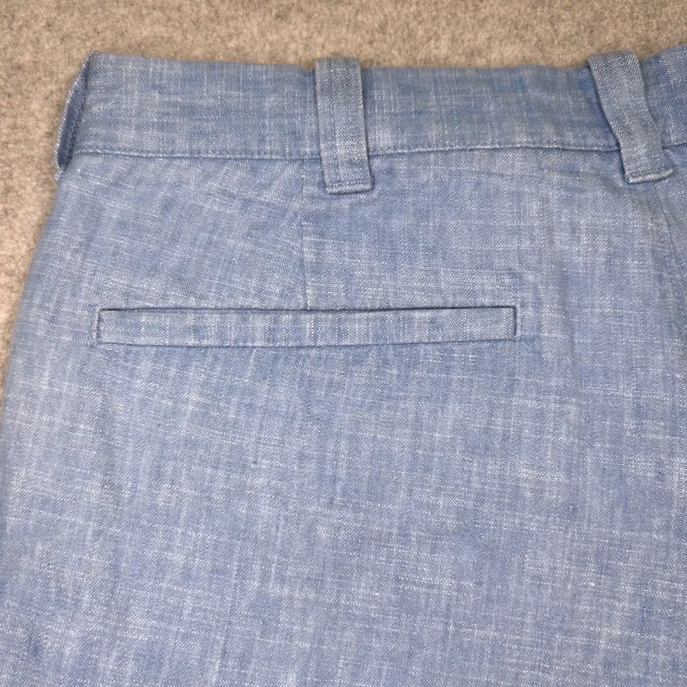 J.Crew‎ Stanton Shorts Mens 30 Light Blue Linen Cotton Blend 9 Inch Inseam